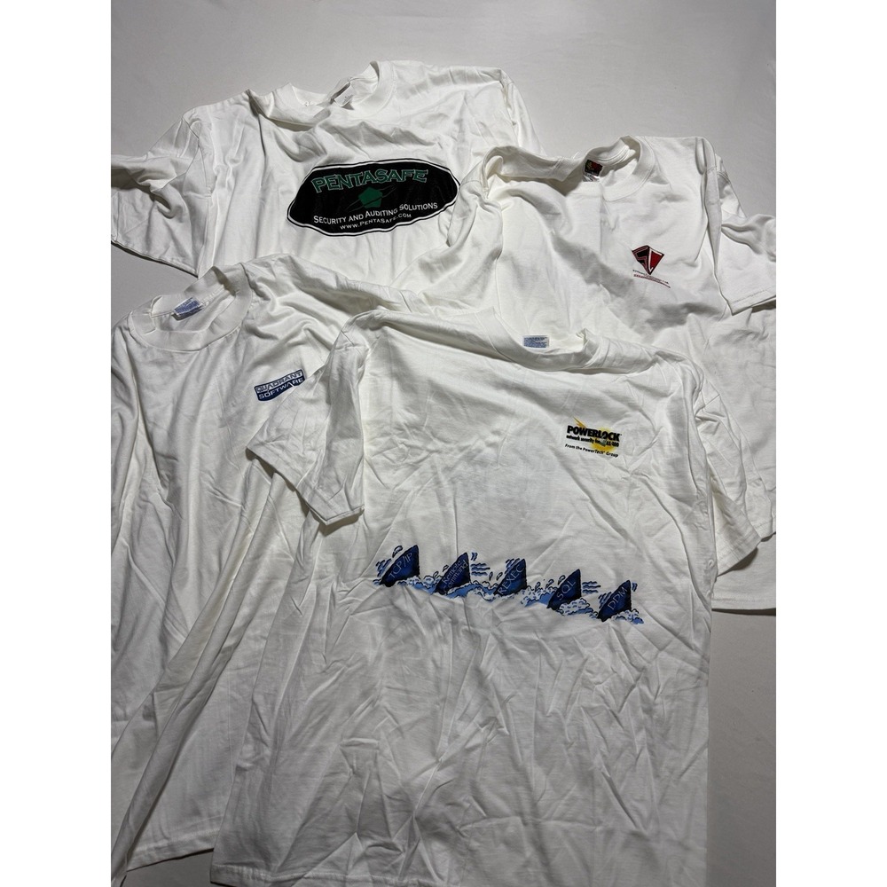 Vintage 90s IT Software Company Promo T-Shirt Lot of 4 XL AS400 Tech Humor